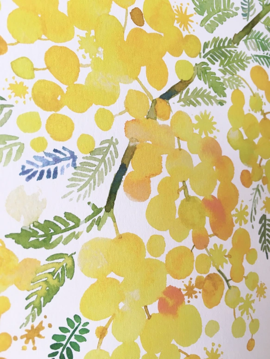 Watercolor Poster (A4) "Mimosa"