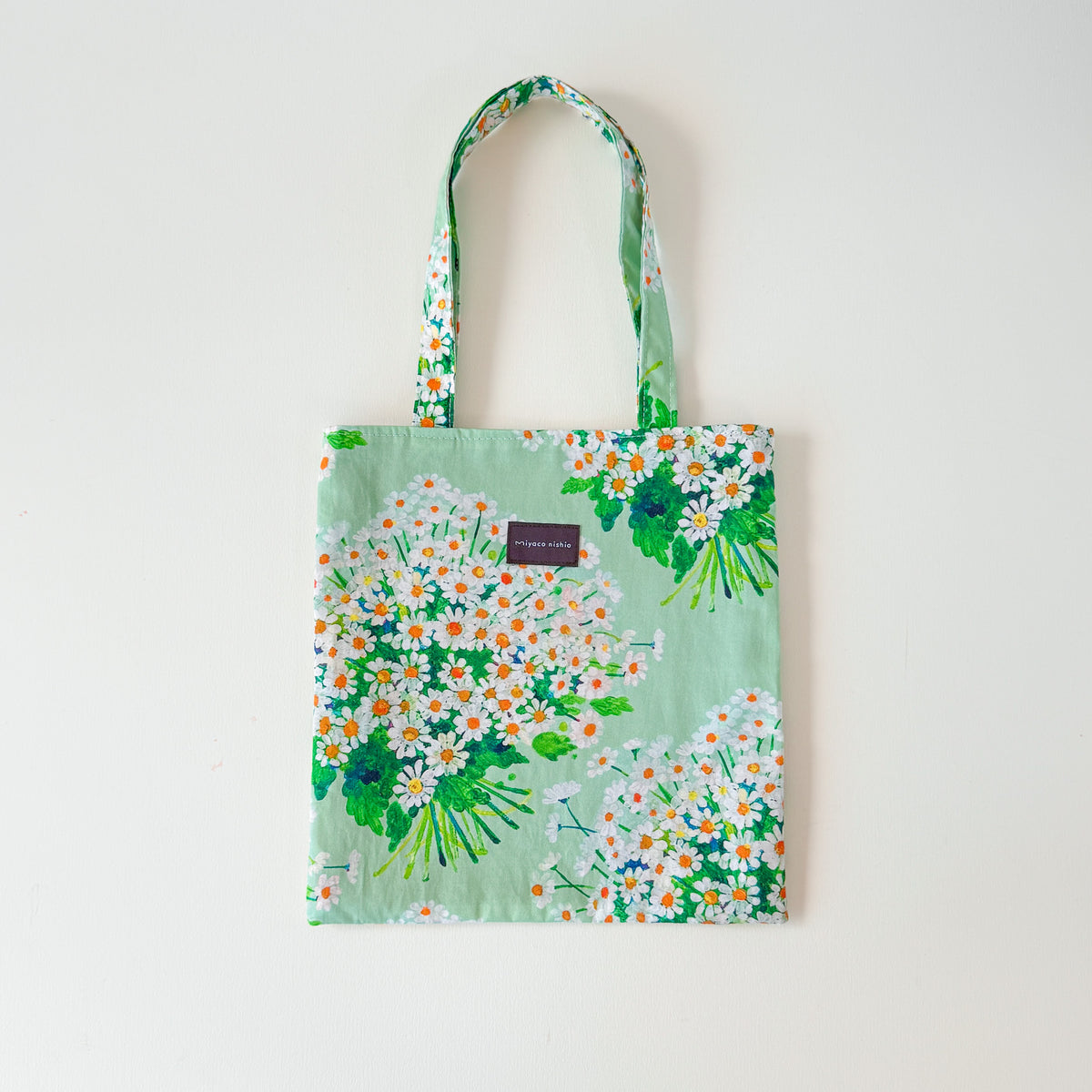 Watercolor horizontal pouch for small items, "Mimosa"