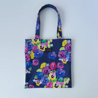 Watercolor horizontal pouch for small items, "Mimosa"