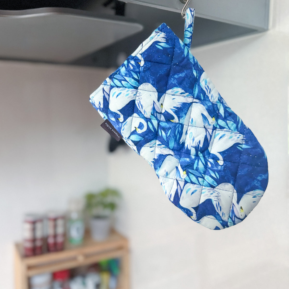 Organic Cotton Kitchen Mittens <pansy></pansy>