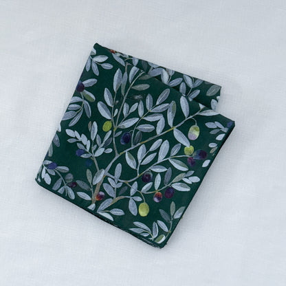 Organic Cotton Sateen Handkerchief "FLOWER"