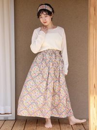 Organic Cotton Skirt Star Sand