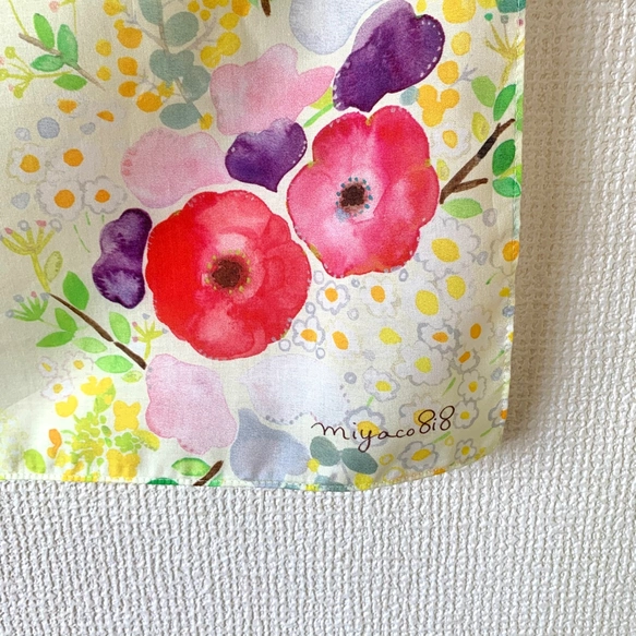 Watercolor Handkerchief That Doubles As a Scarf: "Waiting for Spring"