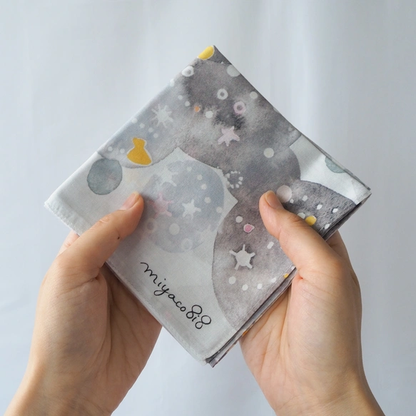 "Star Sand" Watercolor Handkerchief that Doubles as a Scarf