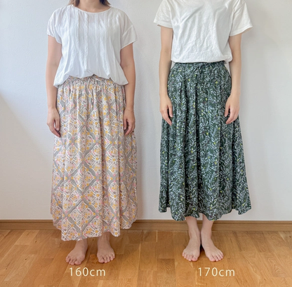 オーガニックコットンスカート 　「FLOWER」