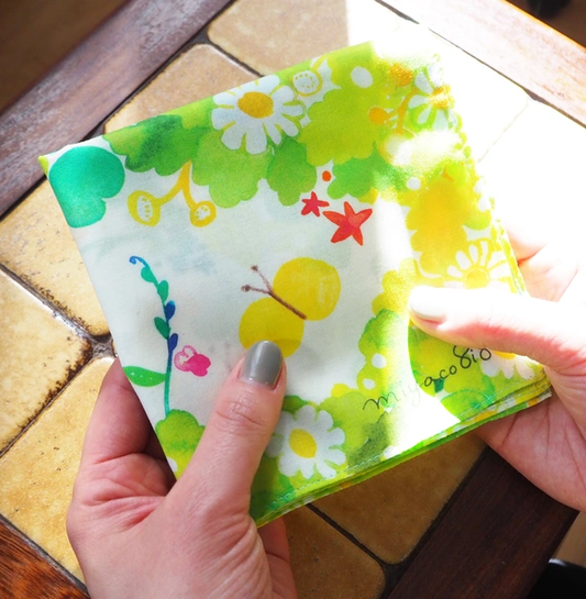 "Uraraka" Watercolor Handkerchief, also usable as a scarf