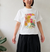 水彩画を着るTシャツ　「花束」