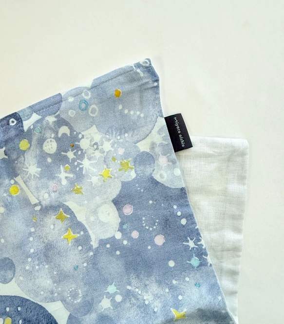 オーガニックコットン×リネンのクッションカバー　「星の砂」