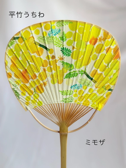 雙面布裱平面竹扇