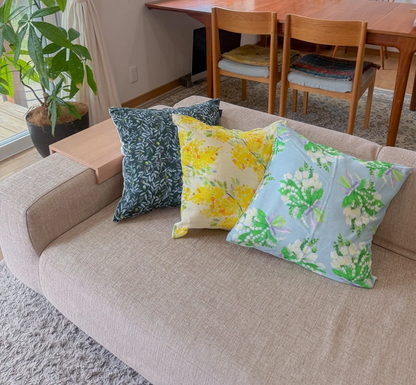 オーガニックコットン×リネンのクッションカバー　「OLIVE」