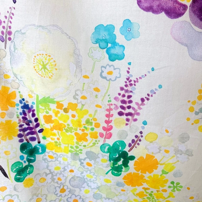 Watercolor Handkerchief That Doubles As a Scarf: "Waiting for Spring"