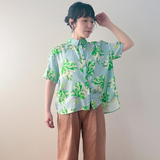 Organic Cotton Short-Sleeve Blouse "Star Sand"