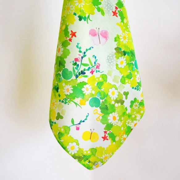 "Uraraka" Watercolor Handkerchief, also usable as a scarf