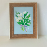 Watercolor Poster (A4) "Lily of the Valley"