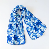 Organic cotton stole "Swan"