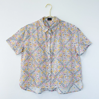 Organic Cotton Short-Sleeve Blouse "Star Sand"