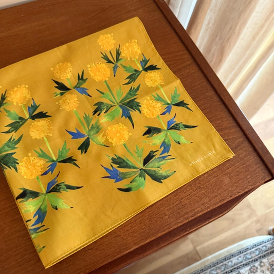 也可作為圍巾的水彩畫手帕「tanpopo」
